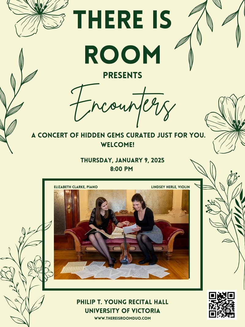 Encounters Concert by There Is Room Duo - Jun 13th @ Phillip T. Young Recital Hall (Uvic)