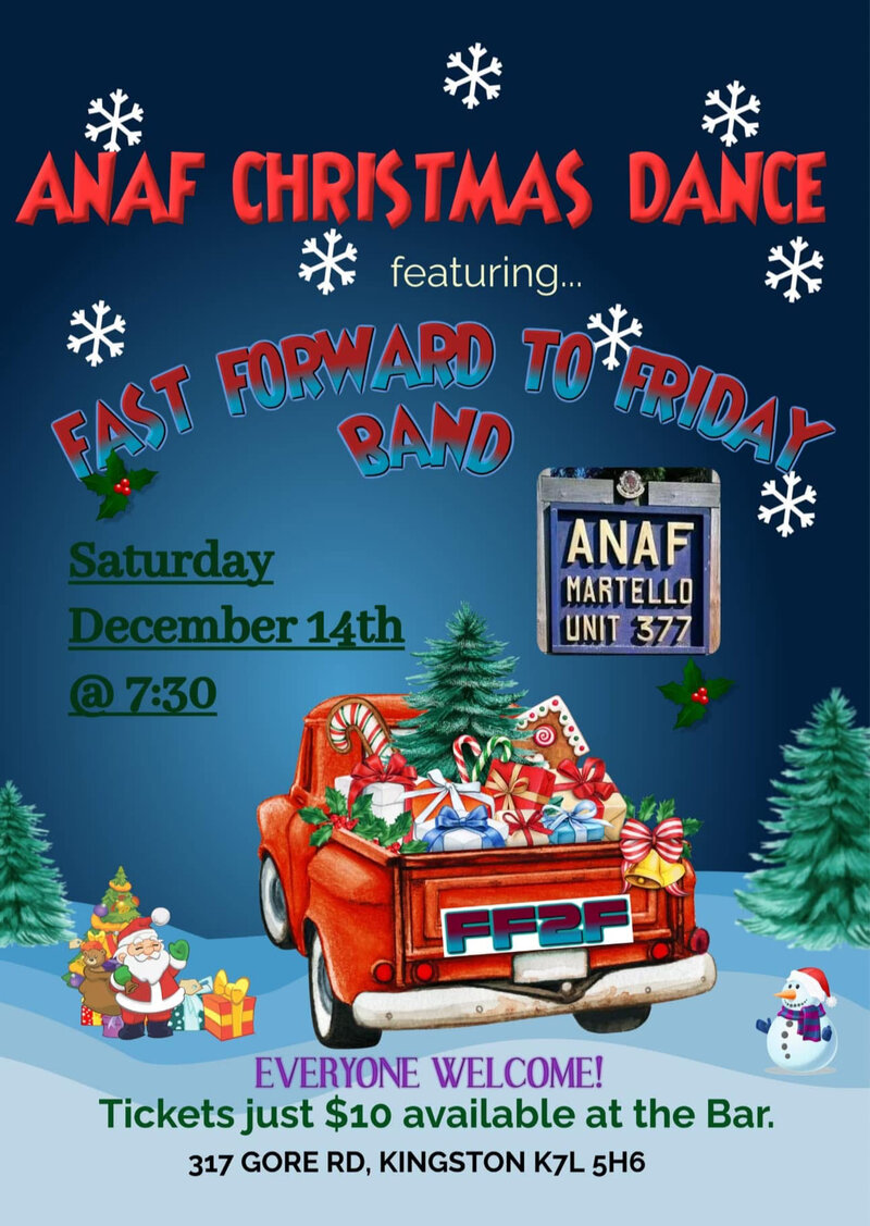 Army Navy Air Force (ANAF) Christmas Party - May 6th @ Army Navy Air Force (ANAF) Unit 377