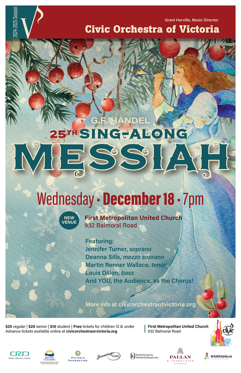 25th Annual Sing-Along Messiah! @ First Met United Church, 932 Balmoral Road - Dec 18, 2024