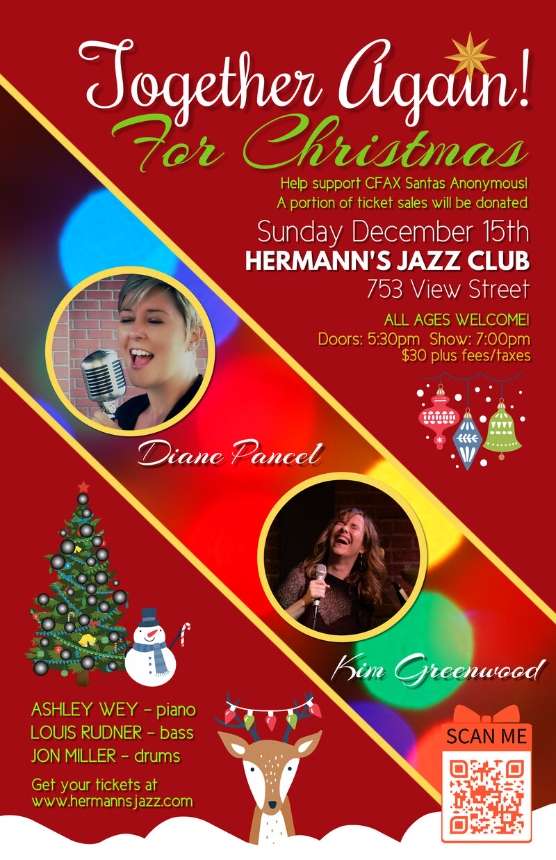 Together Again for Christmas | Diane Pancel & Kim Greenwood @ Hermann's Jazz Club - Dec 15, 2024