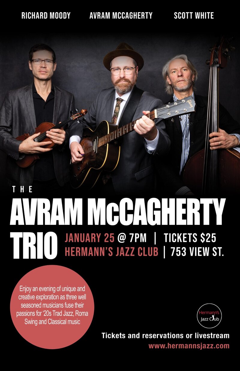 Avram McCagherty Trio - May 7th @ Hermann's Jazz Club