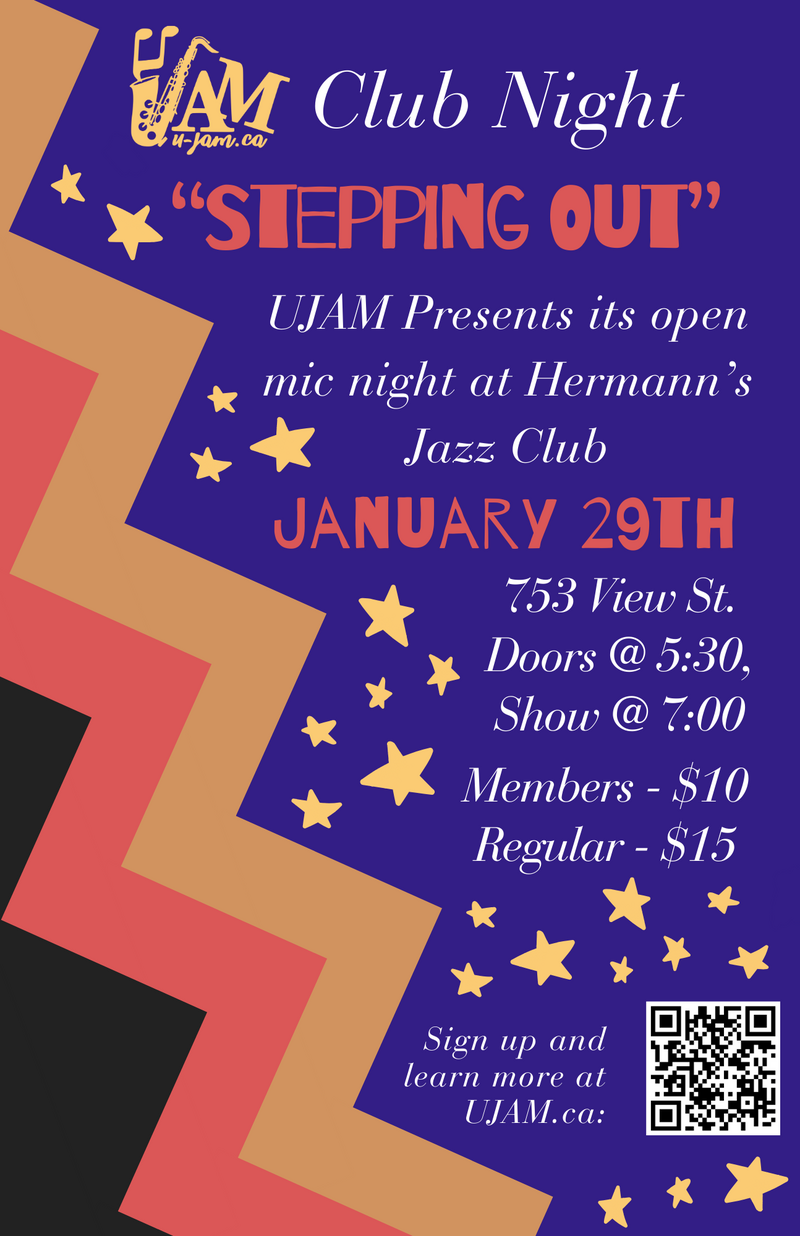 UJAM Club Night | Stepping Out - May 8th @ Hermann's Jazz Club