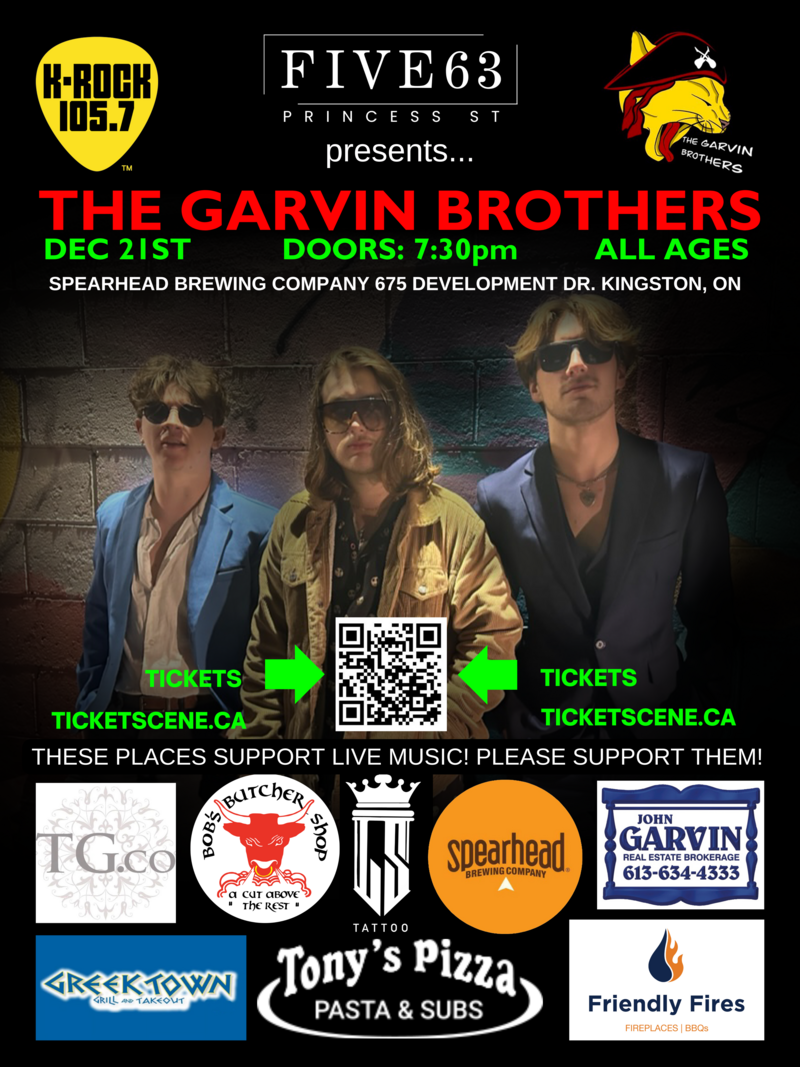 The Garvin Brothers @ Spearhead Brewery Dec 21 2024 - May 13th @ Spearhead Brewery