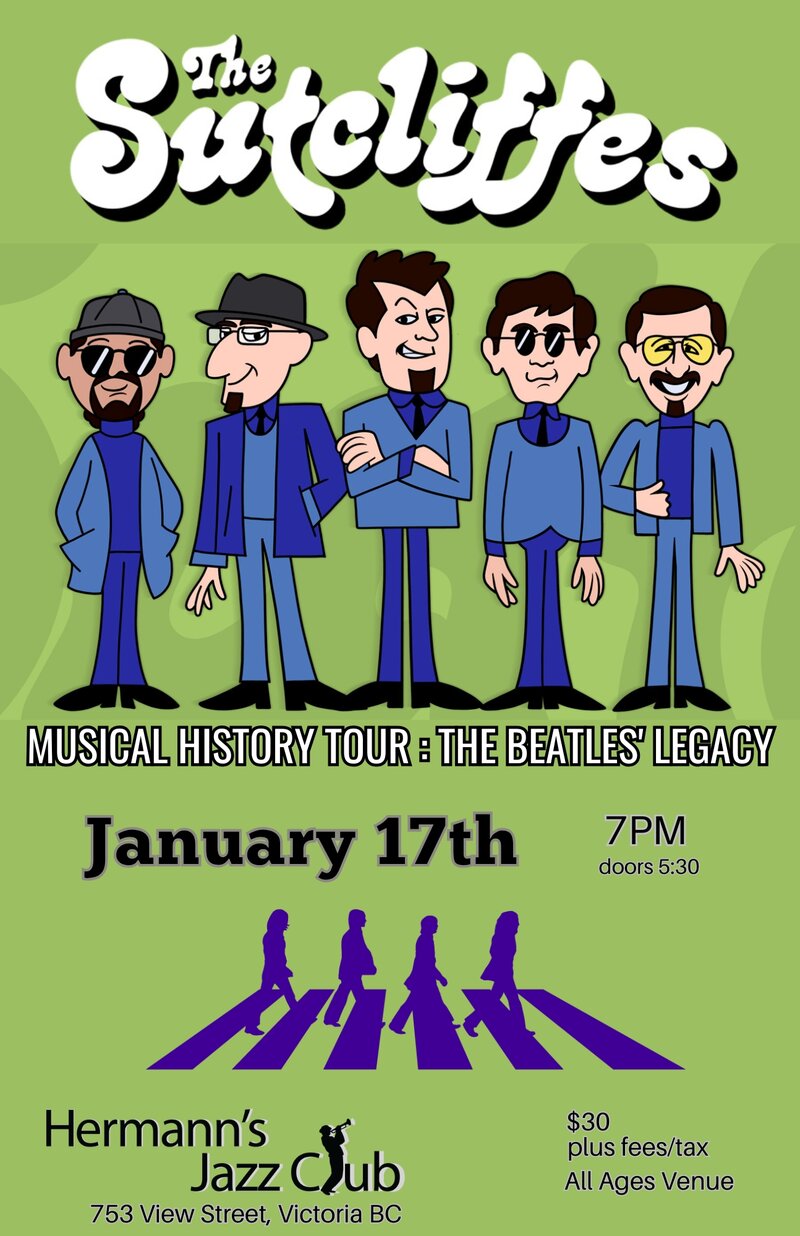 The Sutcliffes | Musical History Tour : The Beatles' Legacy - May 7th @ Hermann's Jazz Club