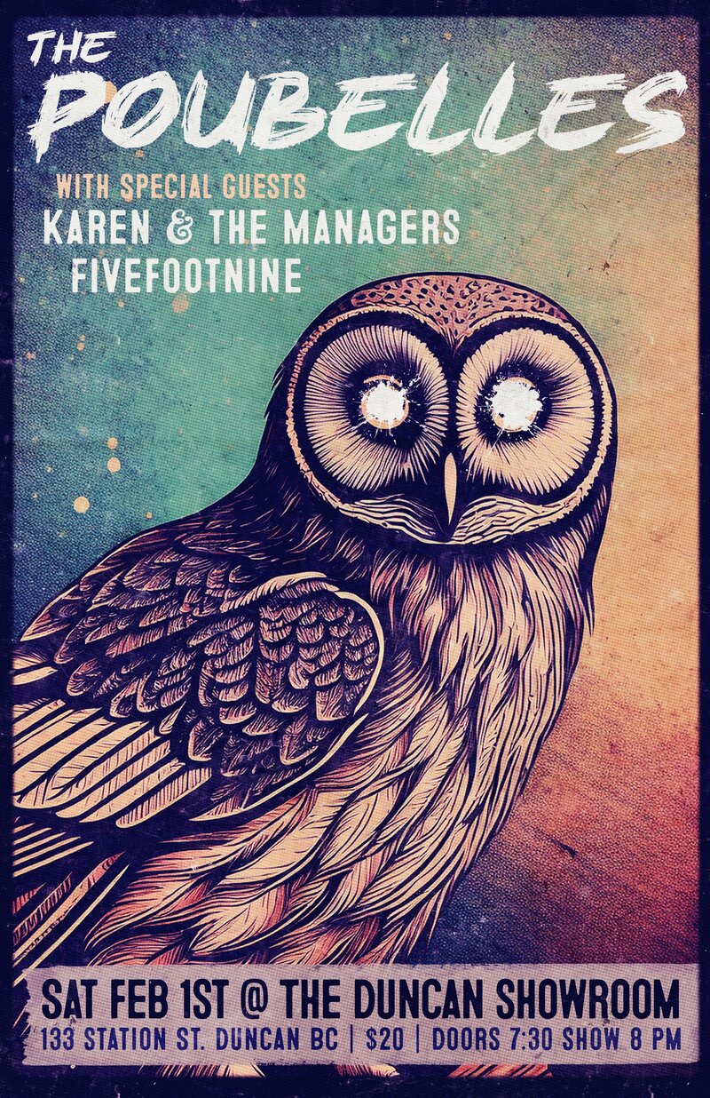 A ladies night of Rawk music in Duncan BC - May 5th @ Duncan Showroom