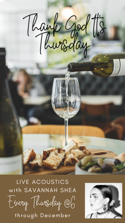 TGIT with Savannah Shea - May 7th @ Juniper Cafe Terra Verde