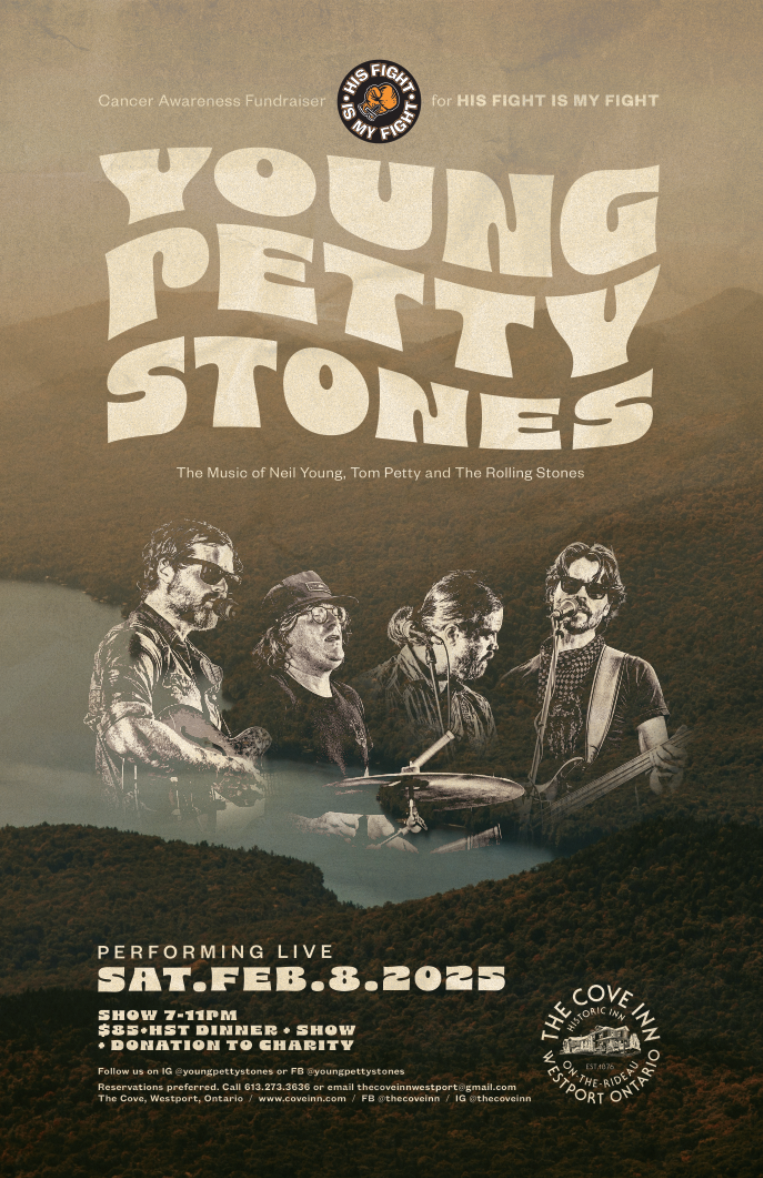 His Fight is My Fight fundraiser: Young Petty Stones @ The Cove Inn Feb 8 2025 - May 6th @ The Cove Inn