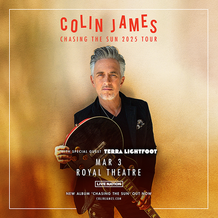 Colin James - May 8th @ Royal Theatre