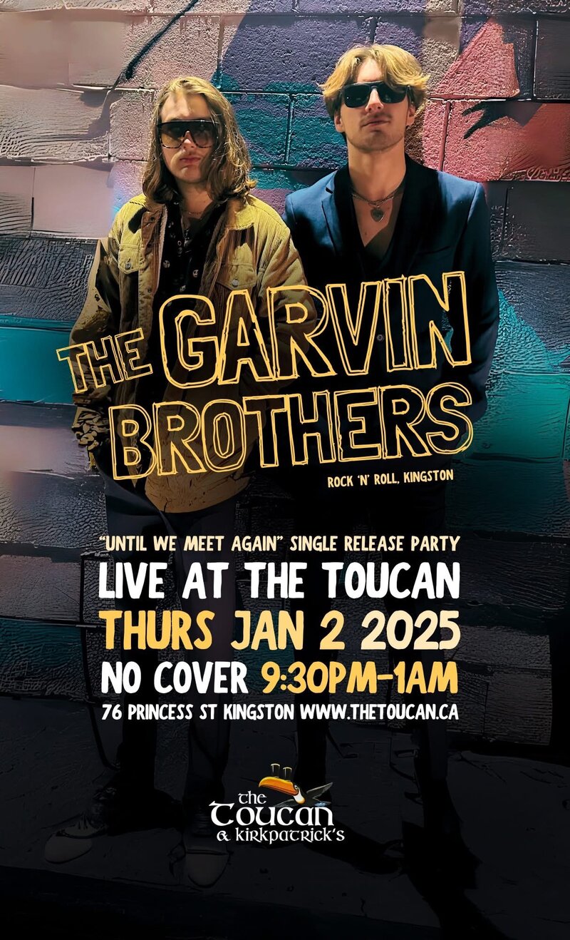 The Garvin Brothers @ The Toucan Jan 2 2025 - May 11th @ The Toucan