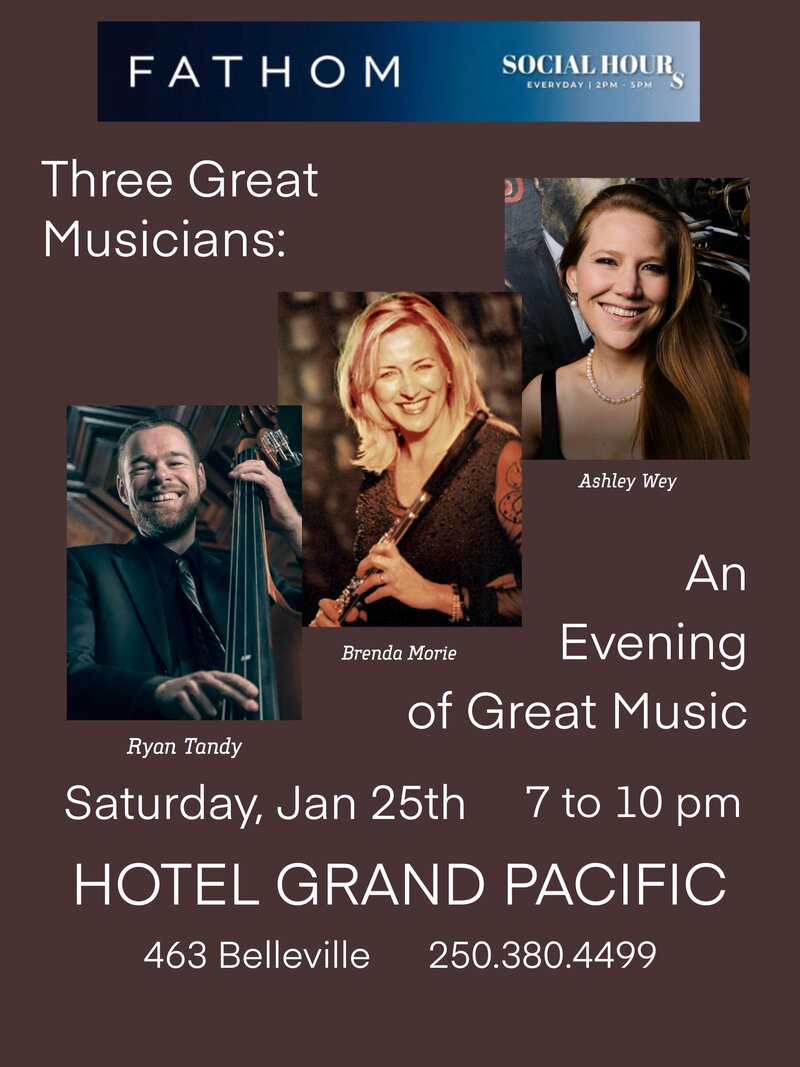 Brenda Morie with Ashley Wey and Ryan Tandy: Brenda Morie, Ashley Wey, Ryan Tandy @ Fathom Lounge at Hotel Grand Pacific - Jan 25, 2025