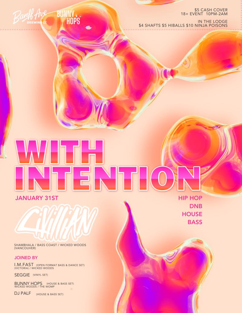 WITH INTENTION - January - May 2nd @ Banff Ave Brewing Co.