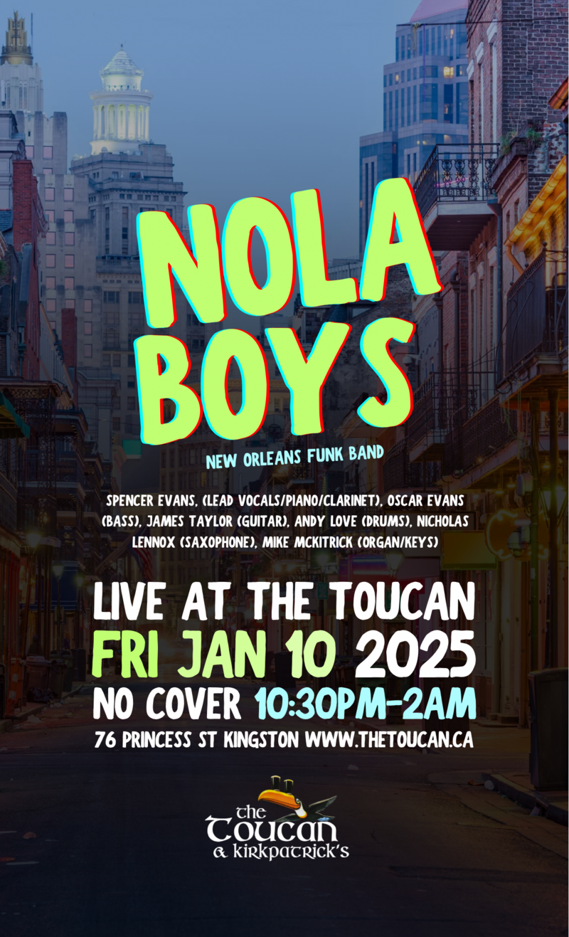 Nola Boys @ The Toucan Jan 10 2025 - Jun 13th @ The Toucan