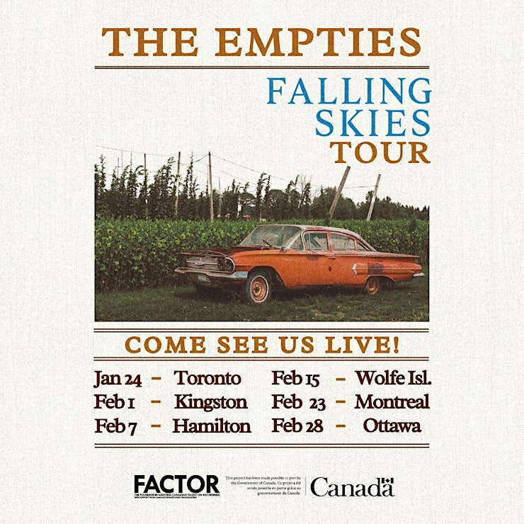 The Empties, The Backsteps, Quentin Coughtrey @ Broom Factory Feb 1 2025 - May 6th @ Broom Factory