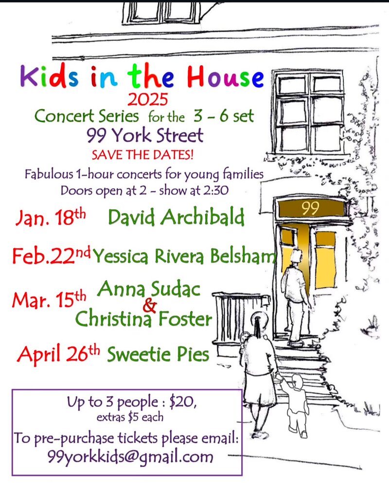 Kids in the House: Concert Series @ Kingston Community House at 99 York St. - Jan 18, 2025