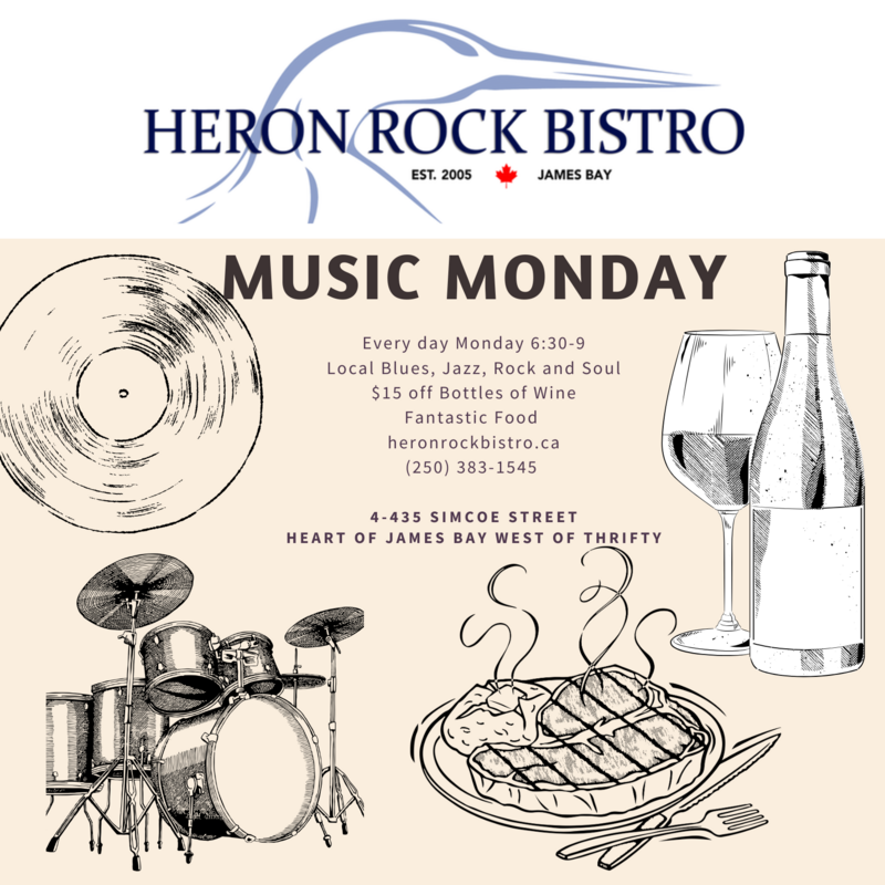 Music Monday - May 6th @ Heron Rock Bistro