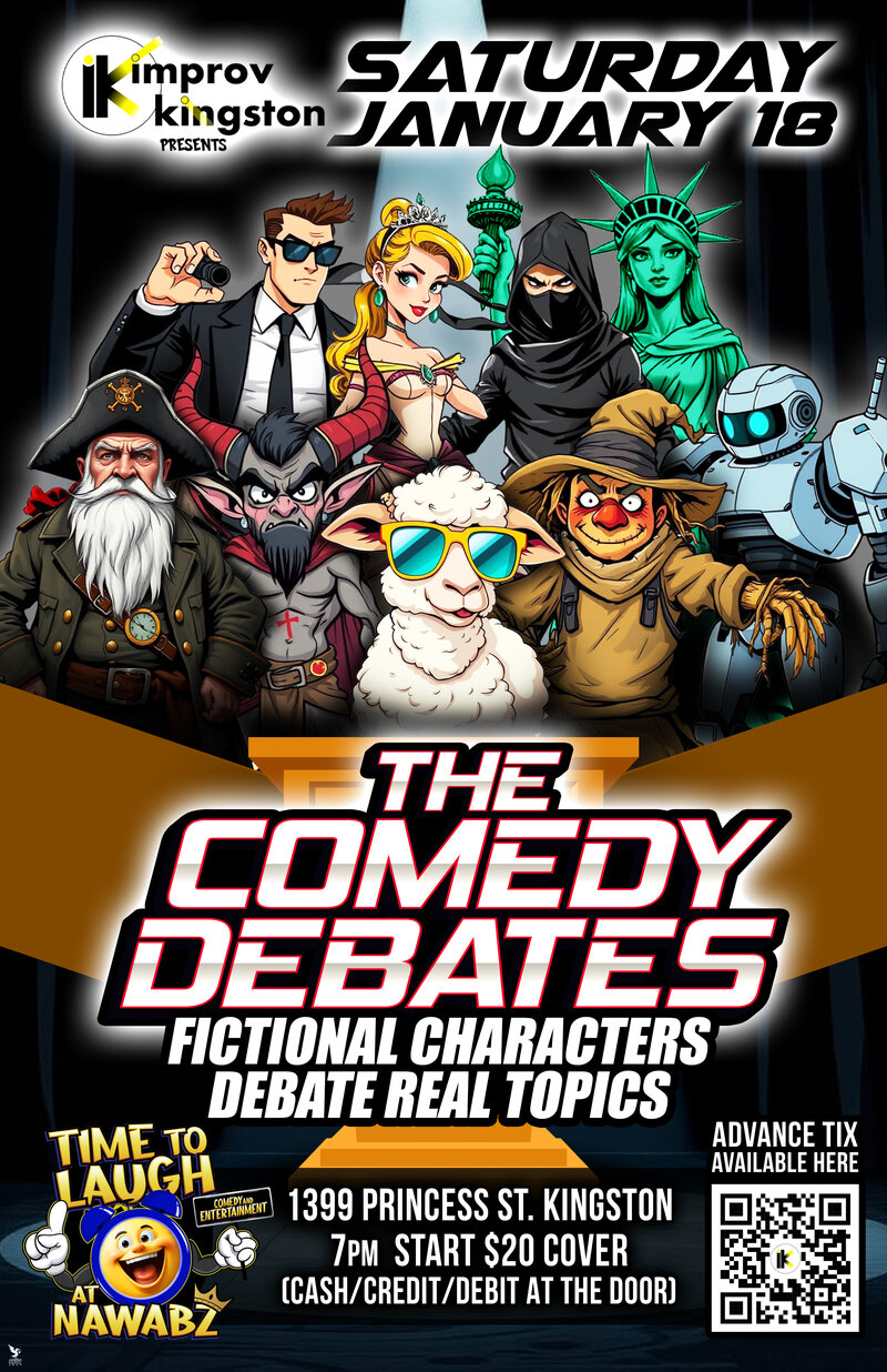Improv Kingston: The Comedy Debates @ Nawabz Indian Sports Bar & Restaurant - Jan 18, 2025