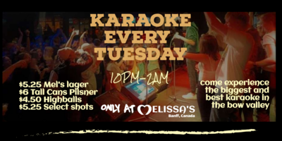 Karaoke Tuesdays at Mel's - May 25th @ Melissa's Missteak