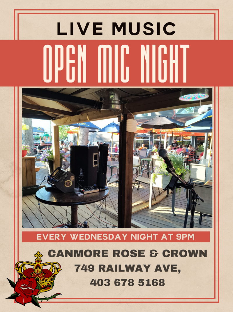 Jam/Open Mic NIght - May 25th @ Canmore Rose and Crown