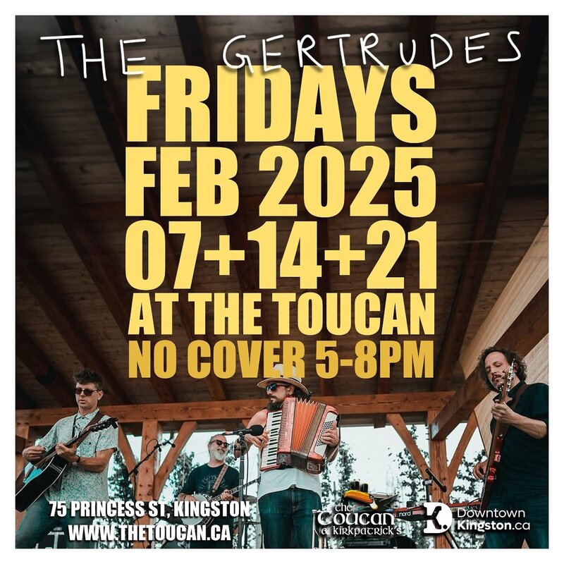 The Gertrudes @ The Toucan Feb 7 2025 - May 6th @ The Toucan