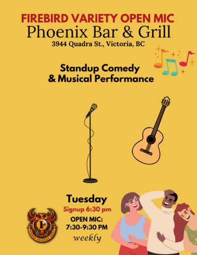 Firebird Variety Open Mic - May 5th @ The Phoenix Bar and Grill