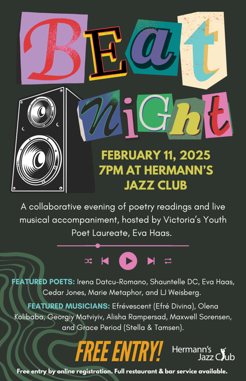Beat Night | Poetry and Music @ Hermann's Jazz Club - Feb 11, 2025