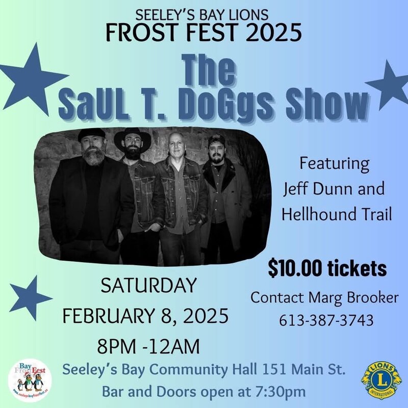 Saul T. Doggs, Hellhound Trail @ Seeley's Bay Community Hall - Feb 08, 2025