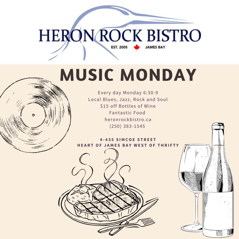 Music Monday - May 6th @ Heron Rock Bistro