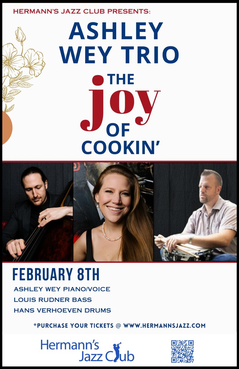 Ashley Wey presents The Joy of Cookin' - May 7th @ Hermann's Jazz Club