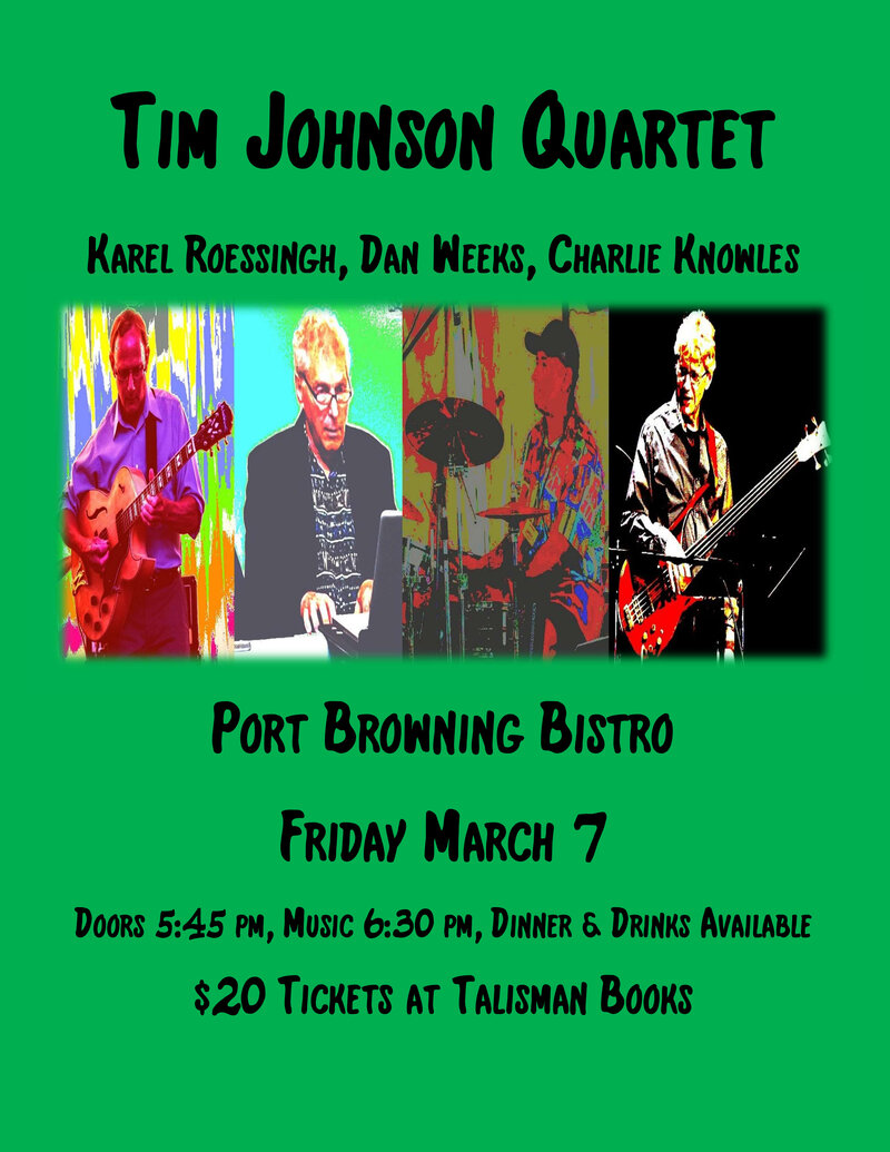 Tim Johnson Quartet - Jun 10th @ Bridgeman's Bistro North Pender