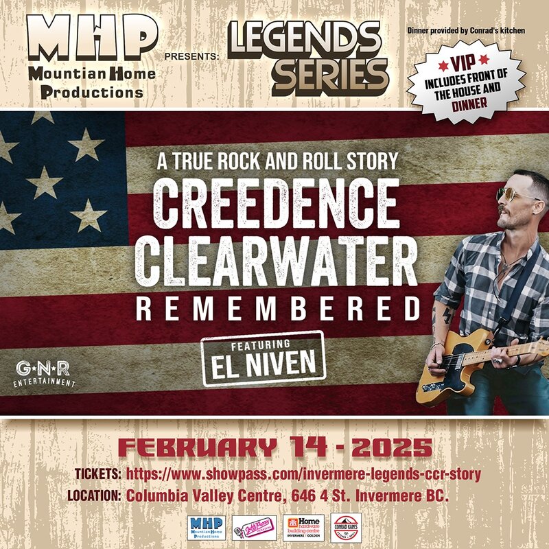 Creedence Clearwater Remembered: A True Rock and Roll Story - May 6th @ Columbia Valley Centre