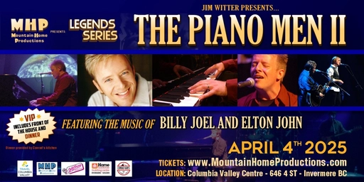 The Piano Men II - May 16th @ Columbia Valley Center