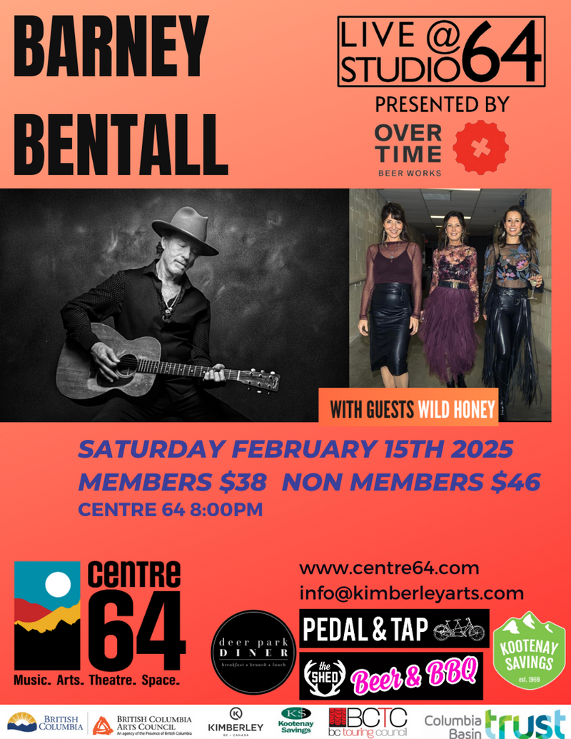 Barney Bentall & Wild Honey @ Centre 64 - Feb 15, 2025