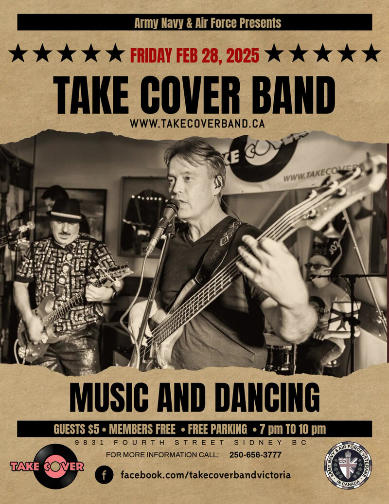 Take Cover Band Plays ANAF - May 8th @ ANAVETS Club 302