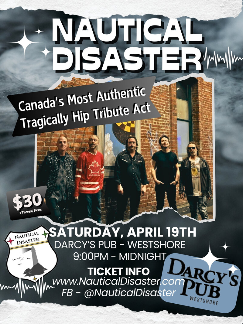 Darcy's Pub Tribute Night with Nautical Disaster @ Darcy's Pub Westshore - Apr 19, 2025