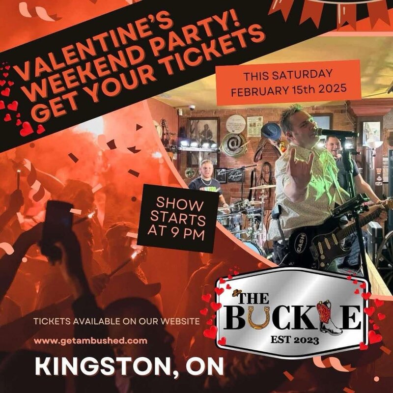 Valentine's Bash with Ambush - May 9th @ The Buckle