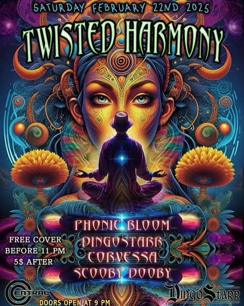 Twisted Harmony - May 13th @ The Central - Nightclub & Bar
