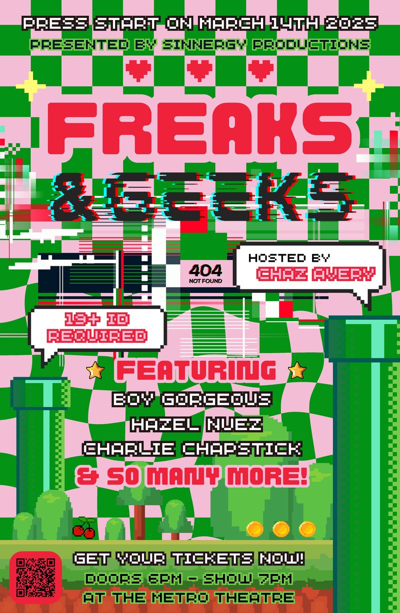 FREAKS & GEEKS: A Nerdlesque Cabaret - May 6th @ Metro Studio
