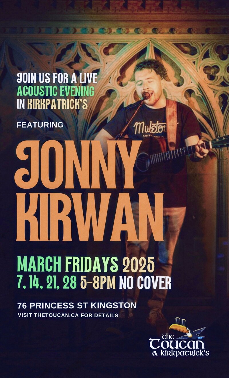 Jonny Kirwan @ The Toucan Mar 7 2025 - May 19th @ The Toucan