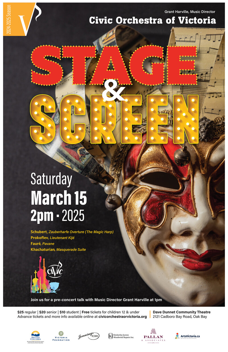 Civic Orchestra of Victoria presents: Stage & Screen @ Dave Dunnet Theatre - Mar 15, 2025