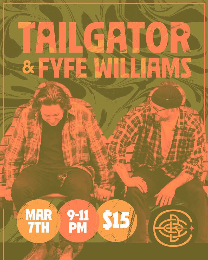 Tailgator & Fyfe Williams LIVE at Encore Brewing Co. - May 12th @ Encore Brewing