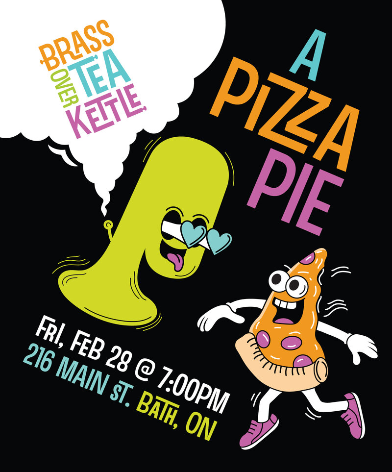 Brass Over Tea Kettle @ A Pizza Pie & Cheesehouse Feb 28 2025 - May 5th @ A Pizza Pie & Cheesehouse