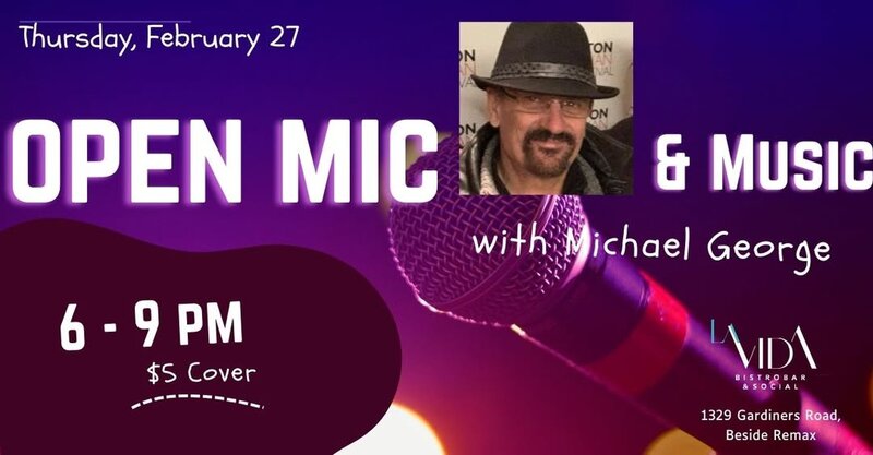 Open Mic hosted by Michael George - May 1st @ La Vida Bistrobar and Social