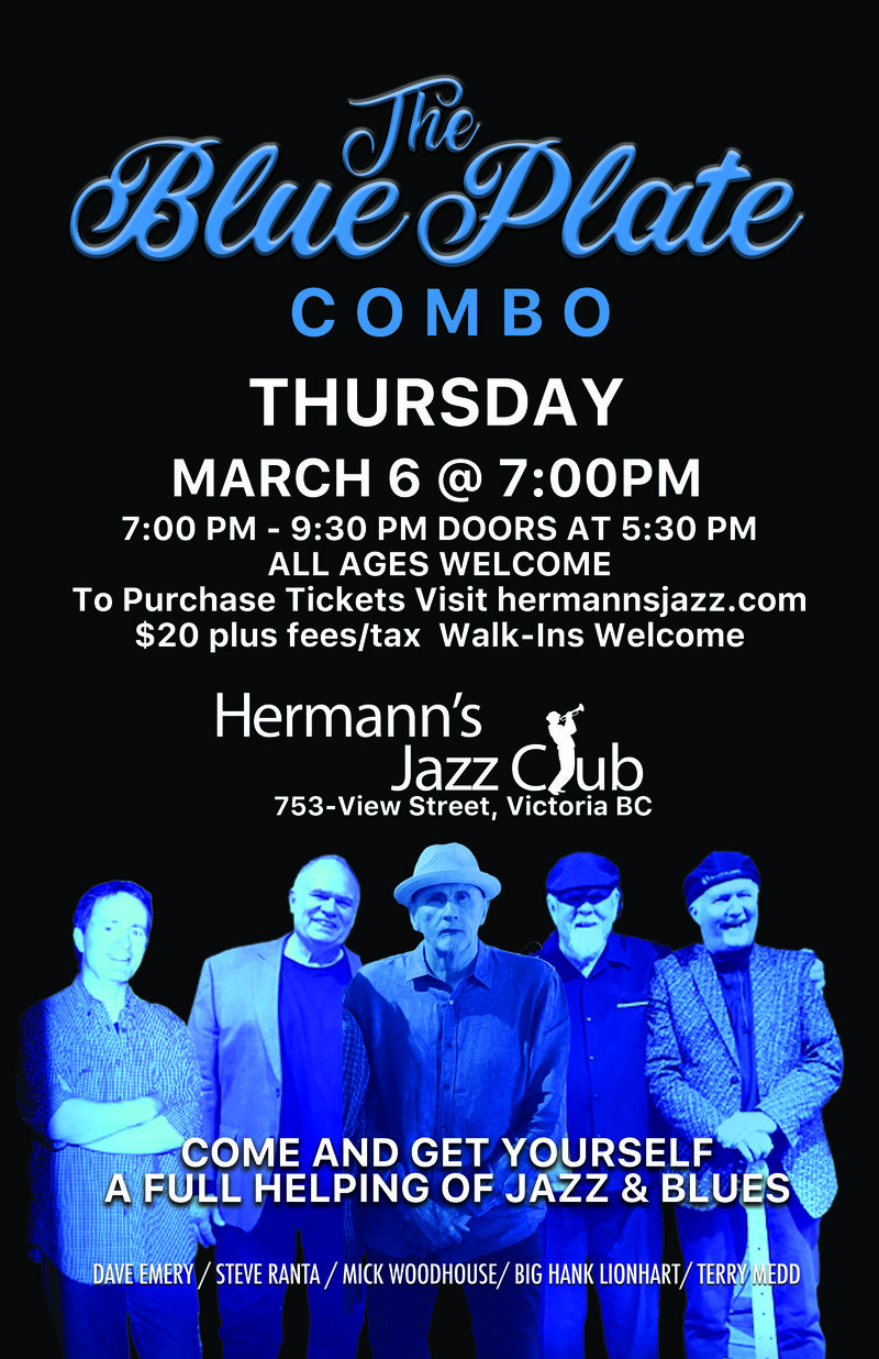 Big Hank & The Blue Plate Combo - May 7th @ Hermann's Jazz Club
