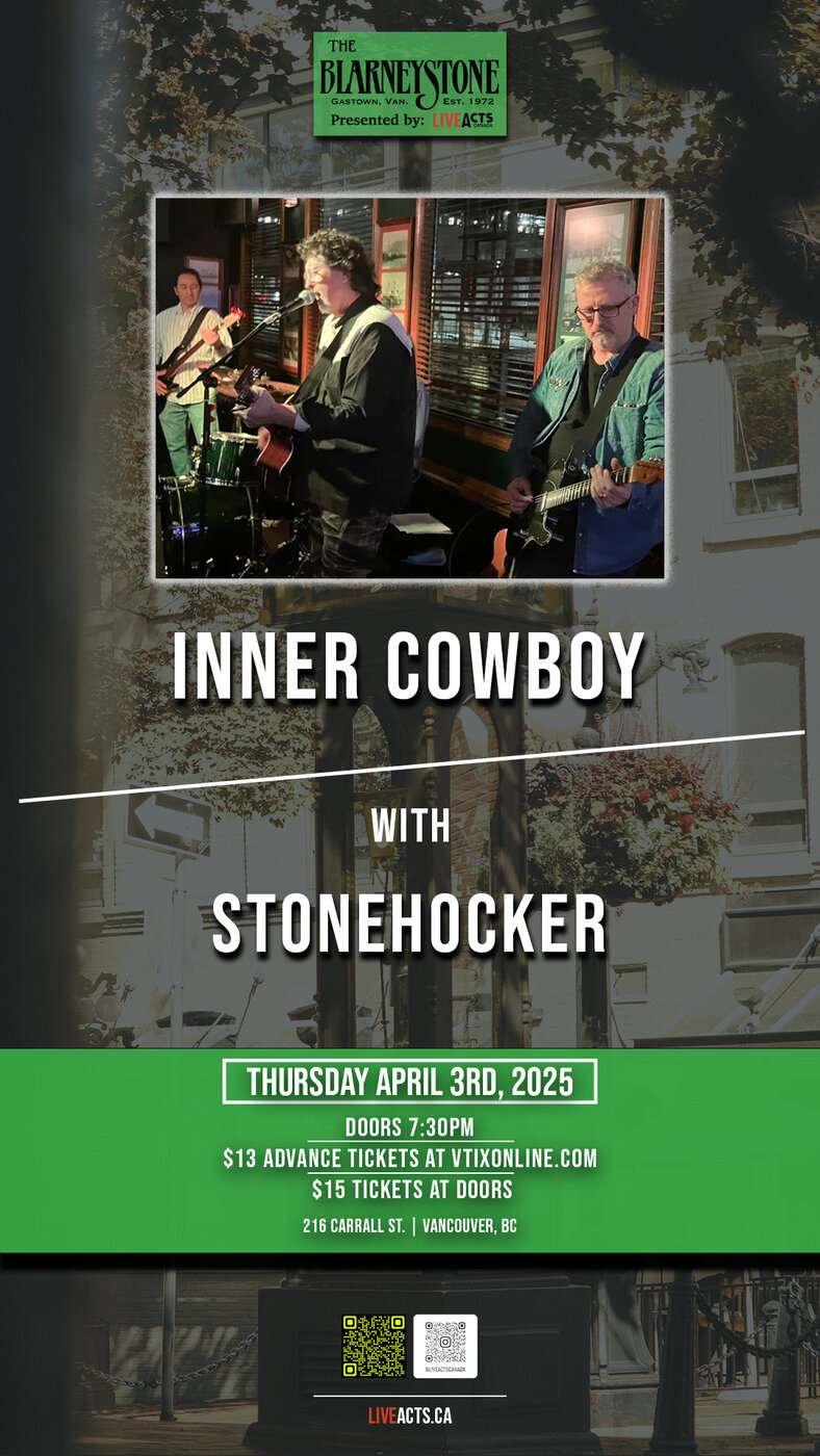 INNER COWBOY w/ STONEHOCKER - May 6th @ Blarney Stone