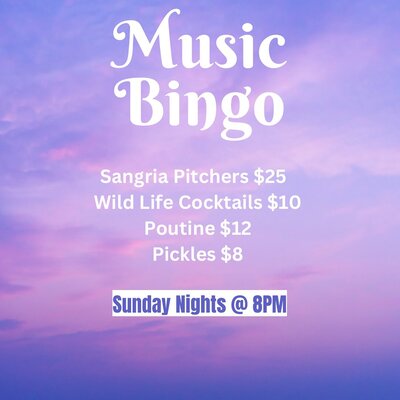 Rock n Roll Bingo! - May 25th @ Tavern 1883
