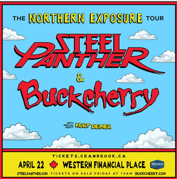 Steel Panther & Buckcherry - The Northern Exposure Tour - May 8th @ Western Financial Place