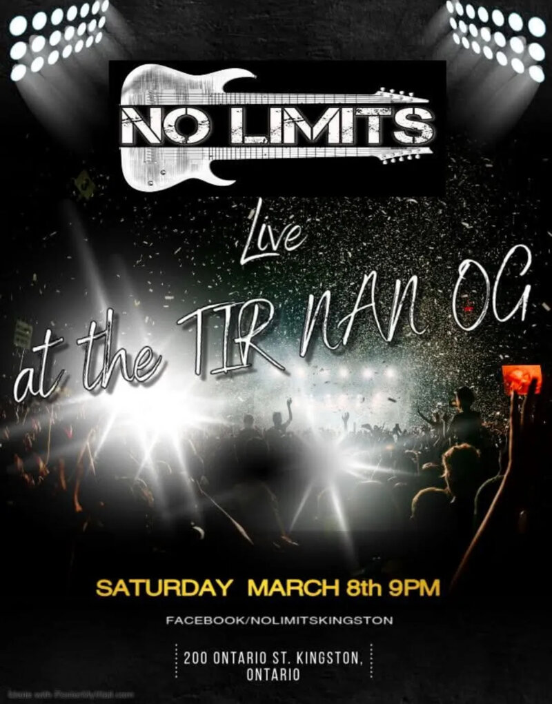 No Limits @ Tir Nan &Oacute;g Mar 8 2025 - May 7th @ Tir Nan &Oacute;g