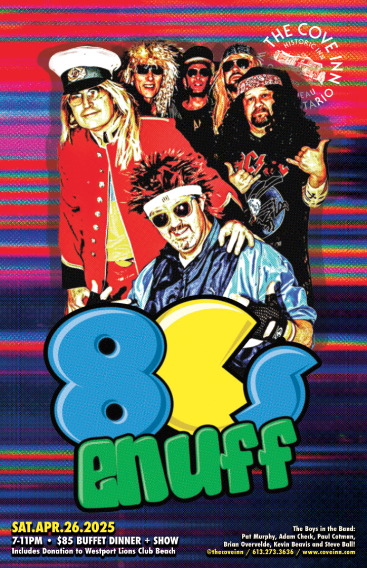80s Enuff @ The Cove Inn Apr 26 2025 - May 9th @ The Cove Inn