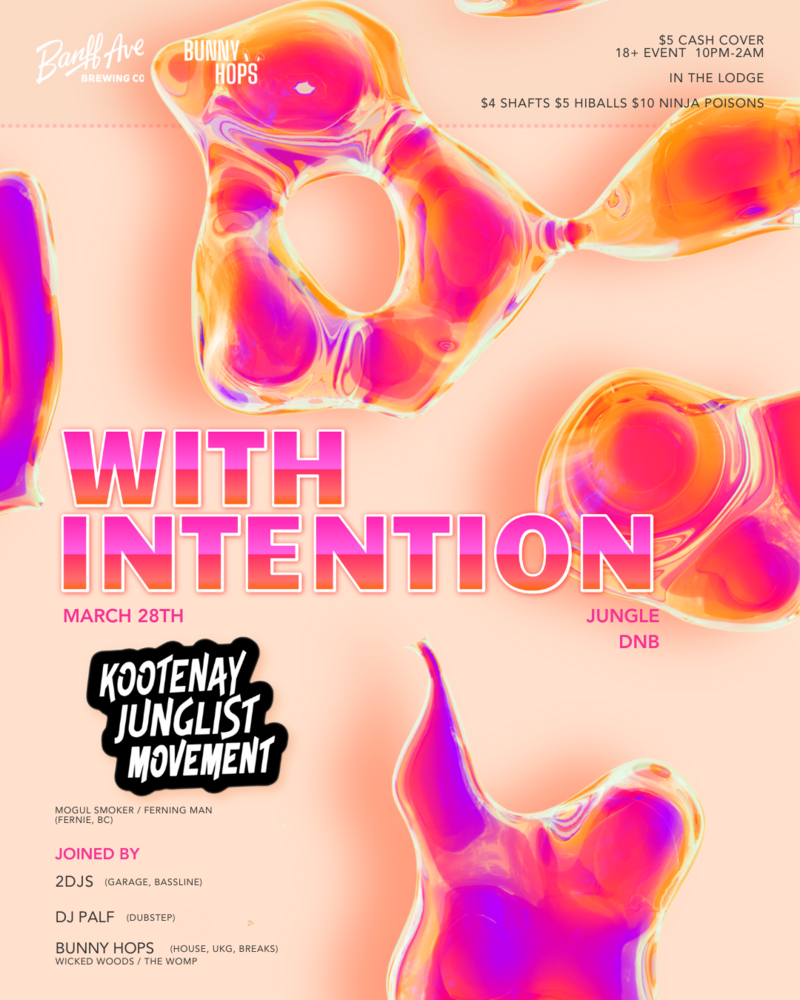 March WITH INTENTION by Bunny Hops - May 6th @ Banff Ave Brewing Co.