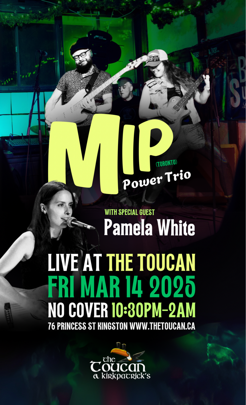 Mip Power Trio, Pamela White @ The Toucan Mar 14 2025 - May 7th @ The Toucan